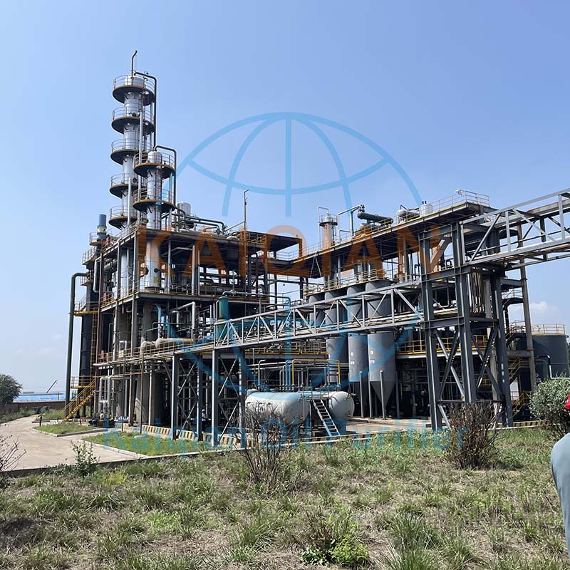 廢機油提煉設備,再生基礎油設備,柴油生產設備,50-100噸廢油處理,凱潛工業,環保再生技術,
